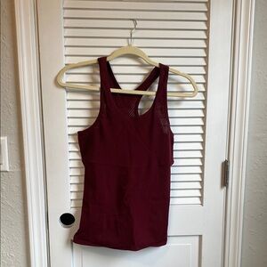 Lululemon Athletica Red Fitted Tank Top